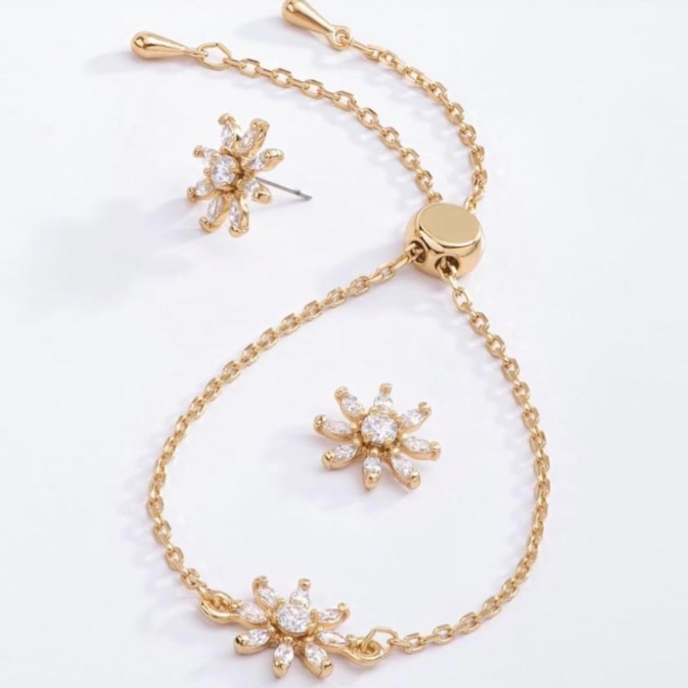 Demi-fine rhodium with 18k gold jewelry. Prices vary per item picked.